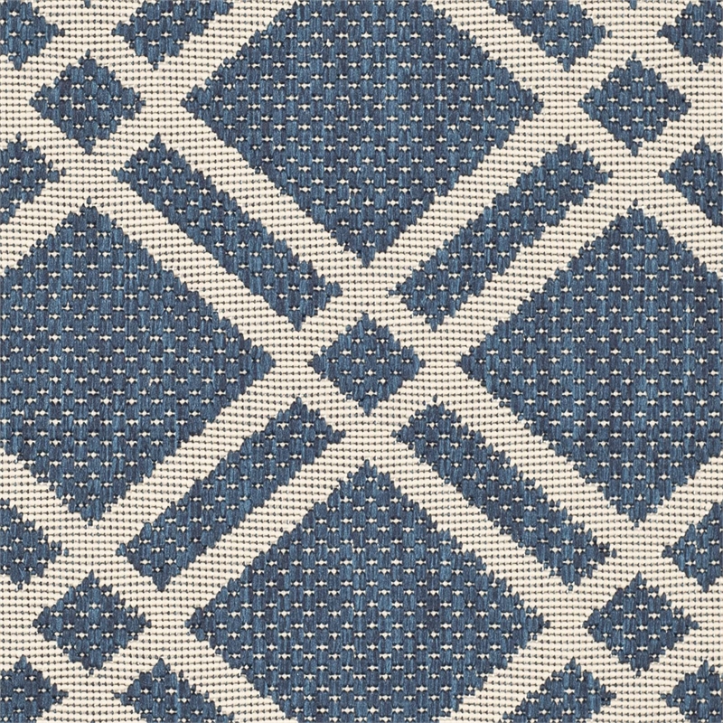 Safavieh Courtyard Navy Indoor Outdoor Rug - Runner 2'7