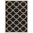 Safavieh Courtyard Black Indoor Outdoor Rug - 4' x 5'7