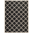 Safavieh Courtyard Black Indoor Outdoor Rug - 8' x 11'