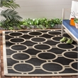 Safavieh Courtyard Black Indoor Outdoor Rug - Runner 2'7