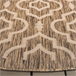 Safavieh Courtyard Brown Indoor Outdoor Rug - Round 7'10