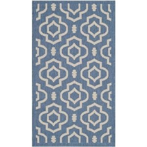 Safavieh Courtyard Blue Indoor Outdoor Rug - 2' x 3'7&quot
