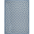 Safavieh Courtyard Blue Indoor Outdoor Rug - 6'7