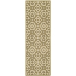 Safavieh Courtyard Green Indoor Outdoor Rug - Runner 2'3