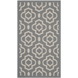 Safavieh Courtyard Anthracite Indoor Outdoor Rug - 2' x 3'7