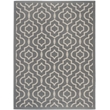 Safavieh Courtyard Anthracite Indoor Outdoor Rug - 4' x 5'7