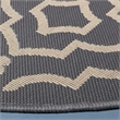 Safavieh Courtyard Anthracite Indoor Outdoor Rug - Round 5'3