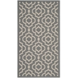 Safavieh Courtyard Anthracite Indoor Outdoor Rug - Runner 2'7