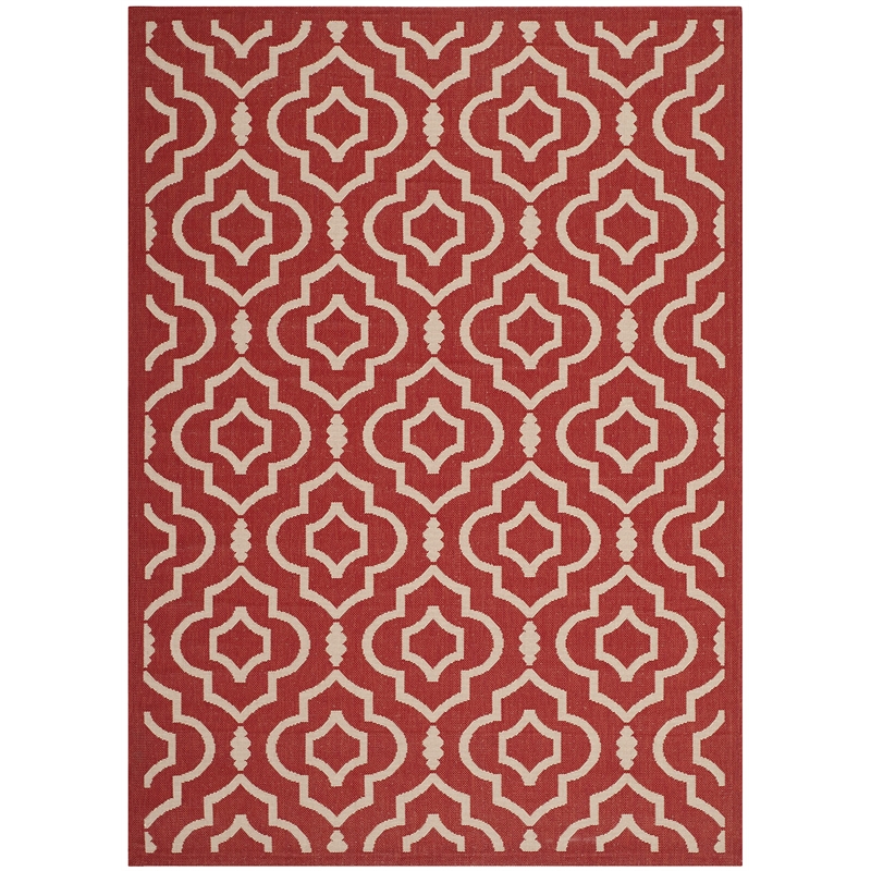 Safavieh Courtyard Red Indoor Outdoor Rug - 4' x 5'7