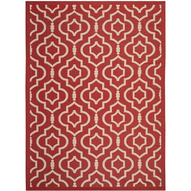Safavieh Courtyard Red Indoor Outdoor Rug - 8' x 11'