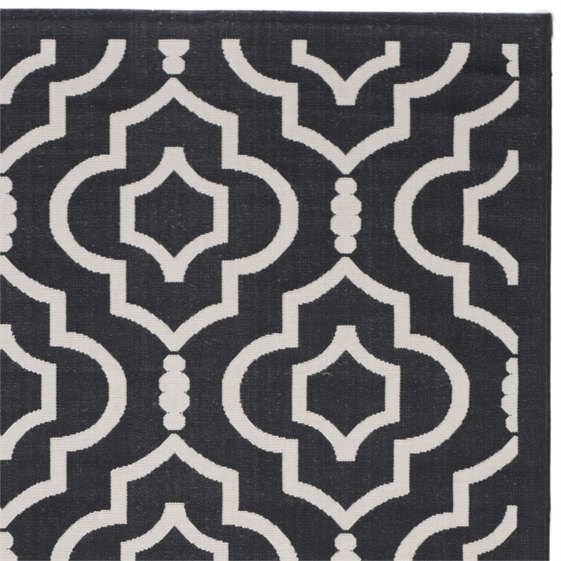 Safavieh Courtyard Black Indoor Outdoor Rug - 2' x 3'7