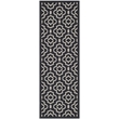Safavieh Courtyard Black Indoor Outdoor Rug - Runner 2'7