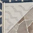 Safavieh Courtyard Navy Indoor Outdoor Rug - 4' x 5'7