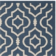 Safavieh Courtyard Navy Indoor Outdoor Rug - 4' x 5'7