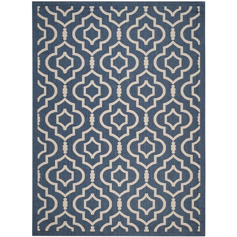 Safavieh Courtyard Navy Indoor Outdoor Rug - 6'7