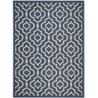 Safavieh Courtyard Navy Indoor Outdoor Rug - 6'7