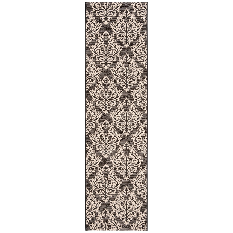 Safavieh Courtyard Black Indoor Outdoor Rug - Runner 2'3