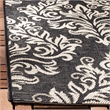 Safavieh Courtyard Black Indoor Outdoor Rug - Runner 2'3