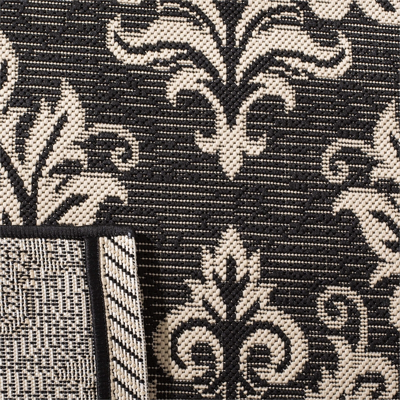 Safavieh Courtyard Black Indoor Outdoor Rug - Runner 2'3