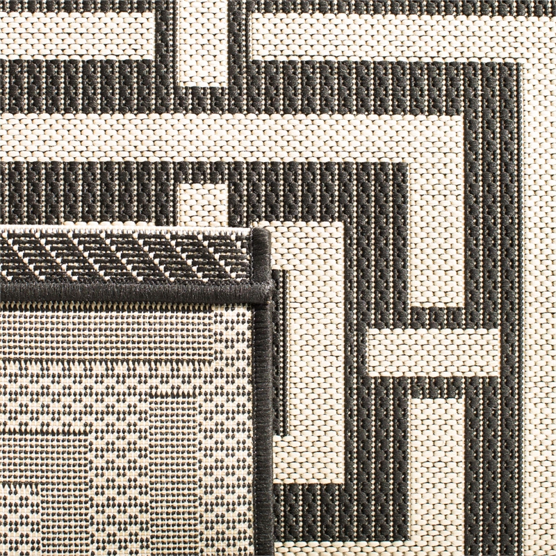 Safavieh Courtyard Black Indoor Outdoor Rug - Runner 2'3