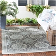 Safavieh Courtyard Light Grey Indoor Outdoor Rug - 2' x 3'7
