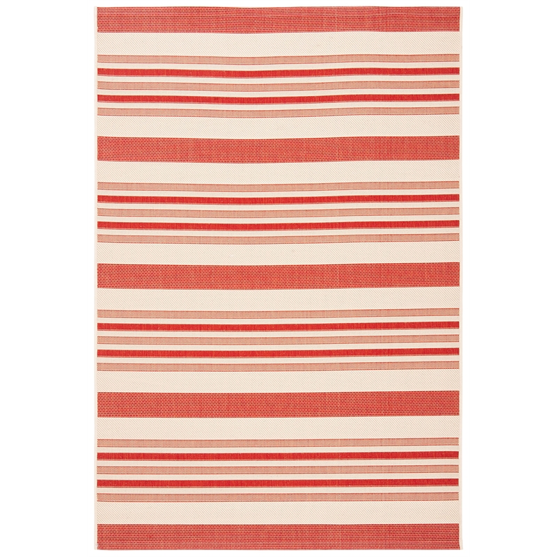 Safavieh Courtyard Beige Indoor Outdoor Rug - 4' x 5'7