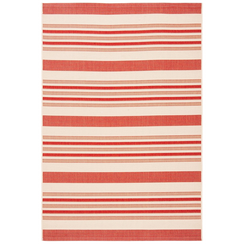 Safavieh Courtyard Beige Indoor Outdoor Rug - 8' x 11'
