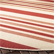Safavieh Courtyard Beige Indoor Outdoor Rug - Round 6'7