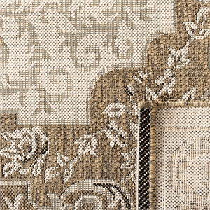 Safavieh Courtyard Creme Indoor Outdoor Rug - 9' x 12'