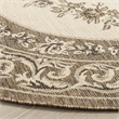 Safavieh Courtyard Creme Indoor Outdoor Rug - Round 5'3