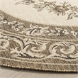 Safavieh Courtyard Creme Indoor Outdoor Rug - Round 6'7