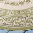 Safavieh Courtyard Cream Indoor Outdoor Rug - Round 6'7