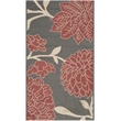 Safavieh Courtyard Anthracite Indoor Outdoor Rug - 2' x 3'7