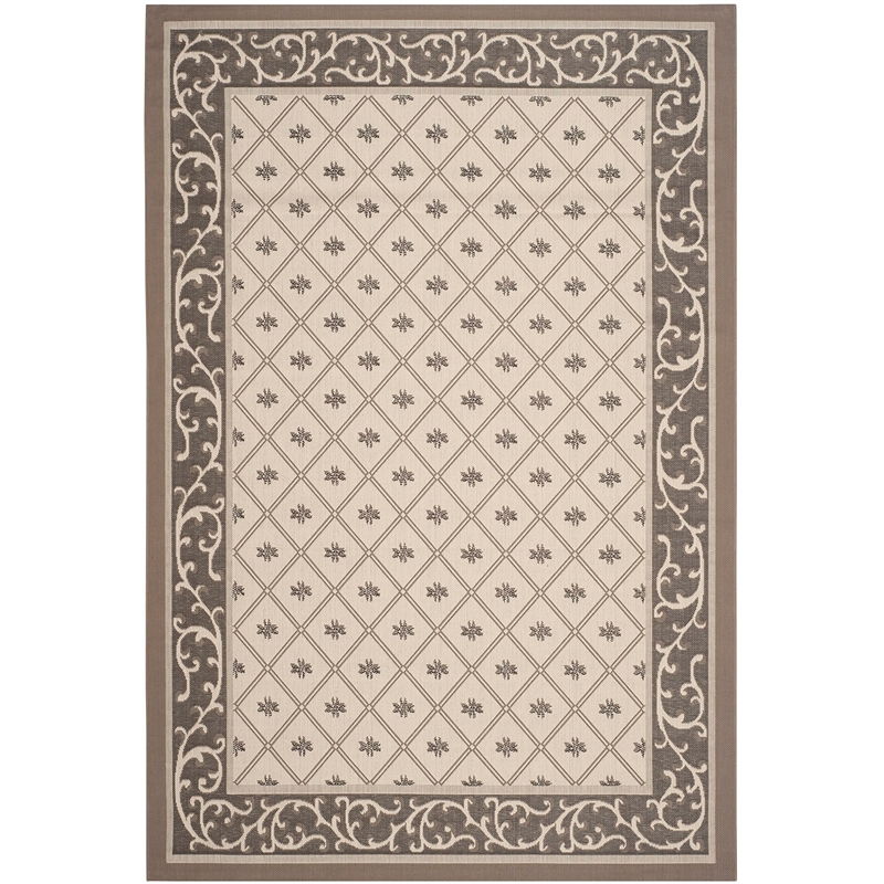 Safavieh Courtyard Beige Indoor Outdoor Rug - 6'7