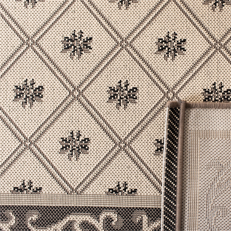 Safavieh Courtyard Beige Indoor Outdoor Rug - 9' x 12'