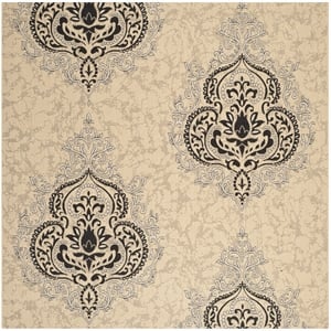 Safavieh Courtyard Creme Indoor Outdoor Rug - Square 7'10&quot