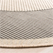 Safavieh Courtyard Grey Indoor Outdoor Rug - Round 7'10