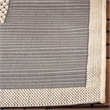 Safavieh Courtyard Grey Indoor Outdoor Rug - Runner 2'3