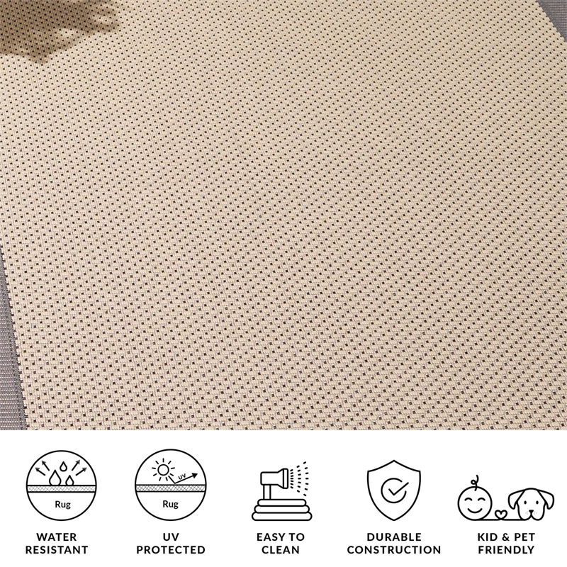 Safavieh Courtyard Grey Indoor Outdoor Rug - Square 7'10