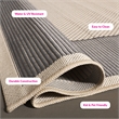 Safavieh Courtyard Grey Indoor Outdoor Rug - Square 7'10