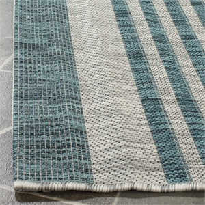 Safavieh Courtyard Grey Indoor Outdoor Rug - 6'7&quot x 9'6&quot