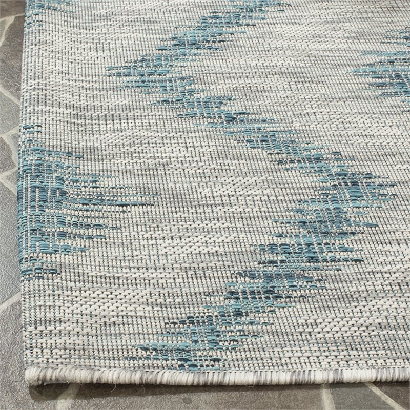 Safavieh Courtyard Grey Indoor Outdoor Rug - 2' x 3'7