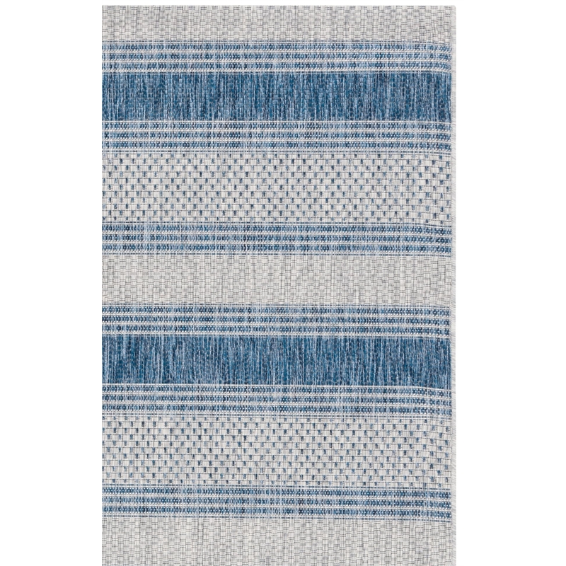 Safavieh Courtyard Grey Indoor Outdoor Rug - 5'3