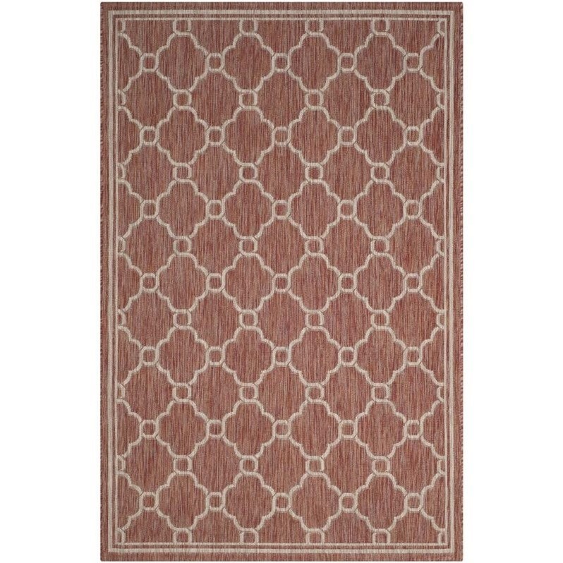 Safavieh Courtyard Red Indoor Outdoor Rug - 9' x 12'
