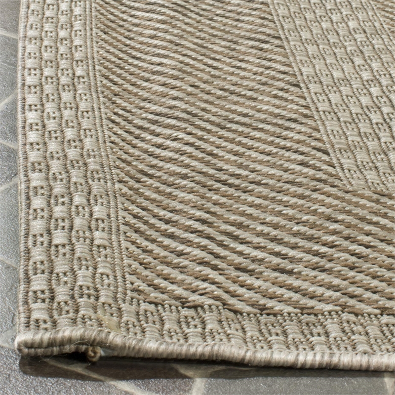 Safavieh Courtyard Beige Indoor Outdoor Rug - 6'7