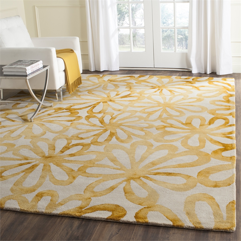 Safavieh Dip Dyed Beige Contemporary Rug - Square 7'