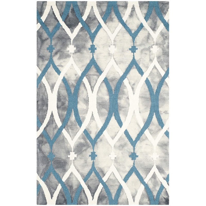 Safavieh Dip Dyed Grey Contemporary Rug - 4' x 6'