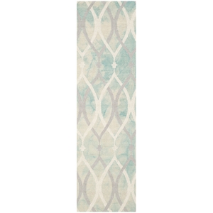 Safavieh Dip Dyed Green Contemporary Rug - 2'3&quot x 8'