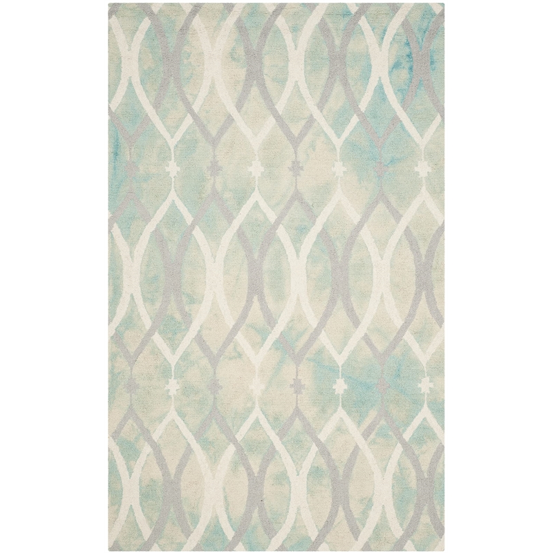 Safavieh Dip Dyed Green Contemporary Rug - 4' x 6'