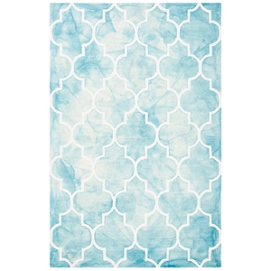 Safavieh Dip Dyed Turquoise Contemporary Rug - 4' x 6'